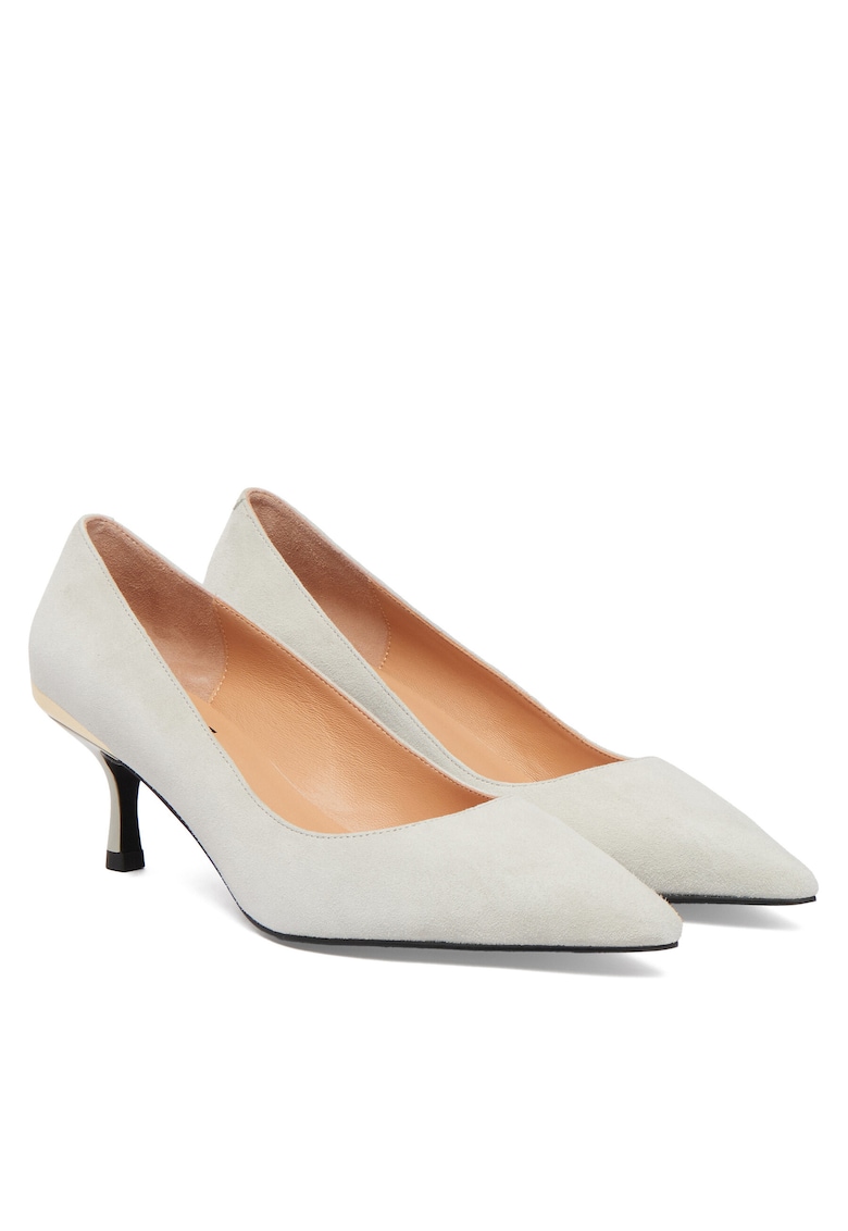 Pantofi dama - piele naturala - gri