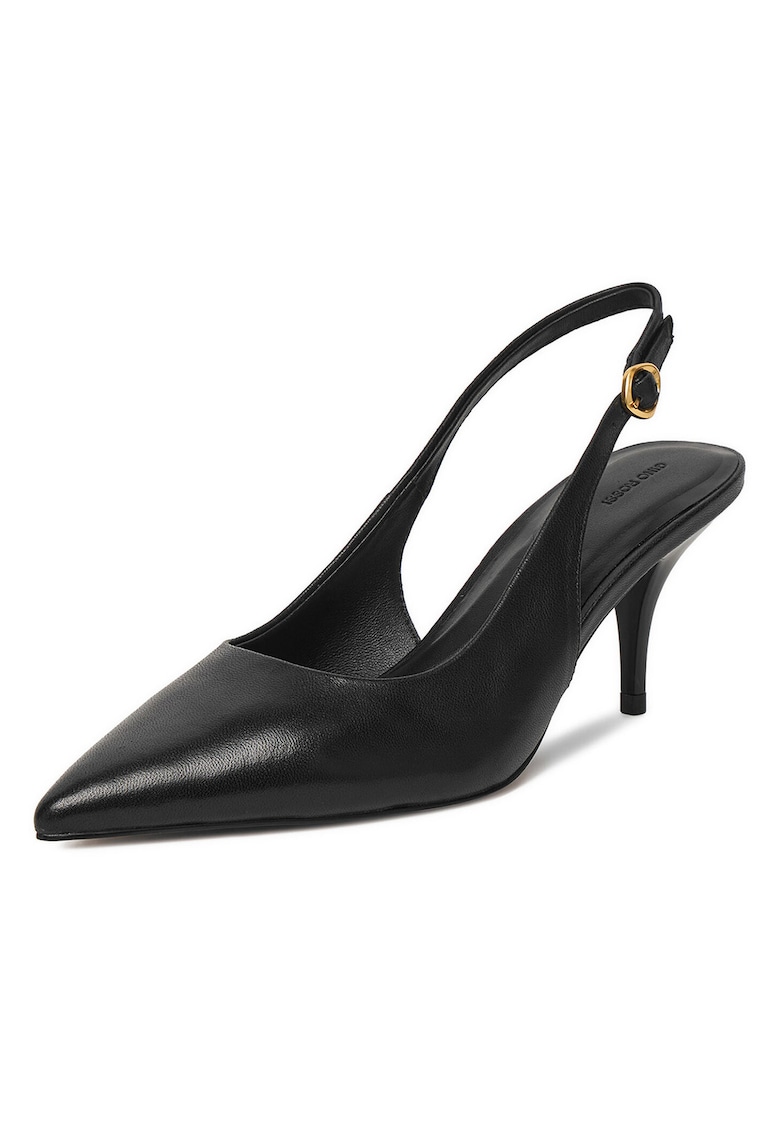 Pantofi stiletto - negru - piele naturala