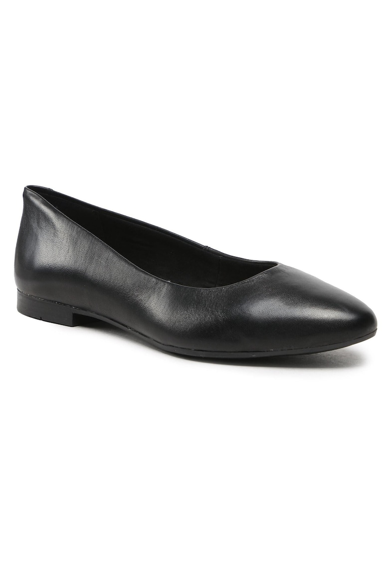 Balerini dama - piele naturala - negru -