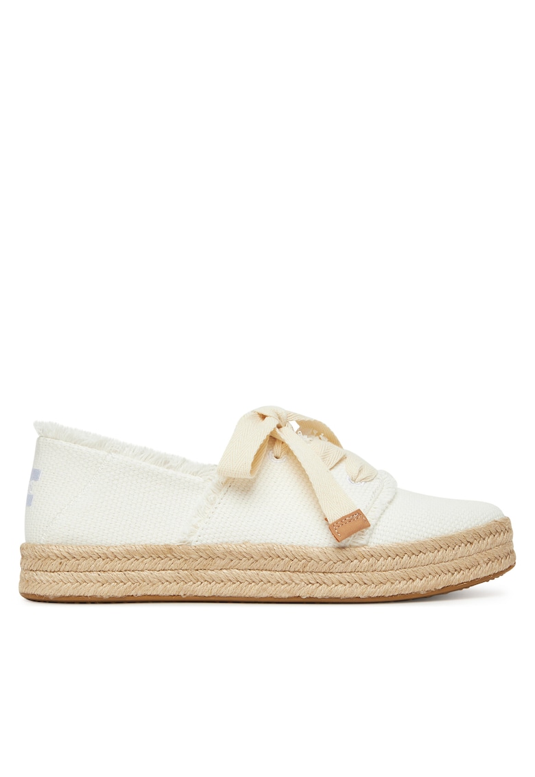 Espadrile dama - material textil - alb