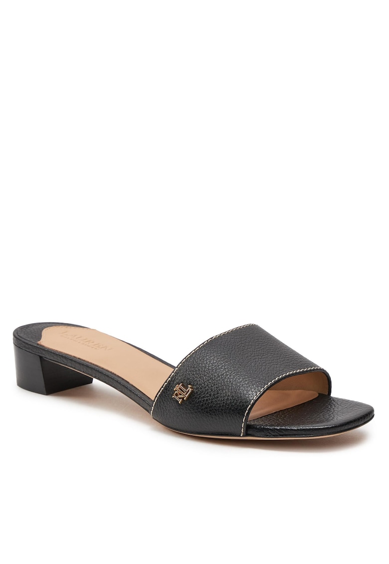Papuci dama 802925259001 - Negru - Piele naturala -