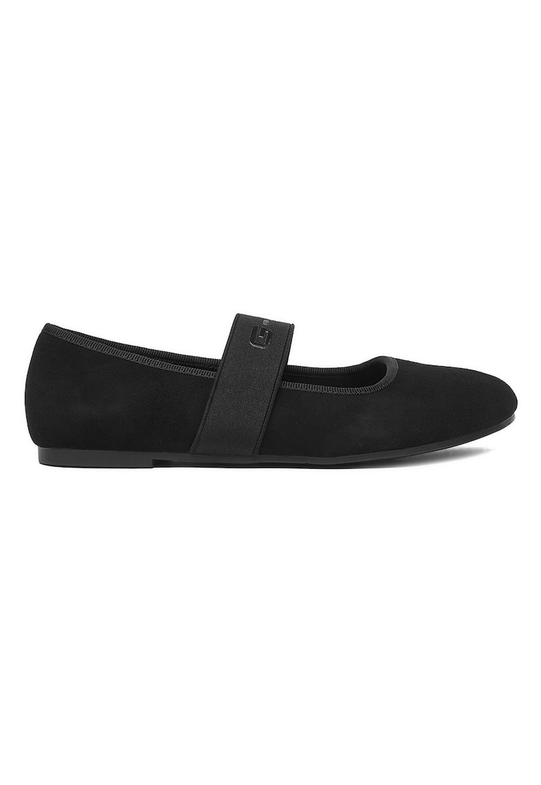 Balerini - Piele naturala - Negru