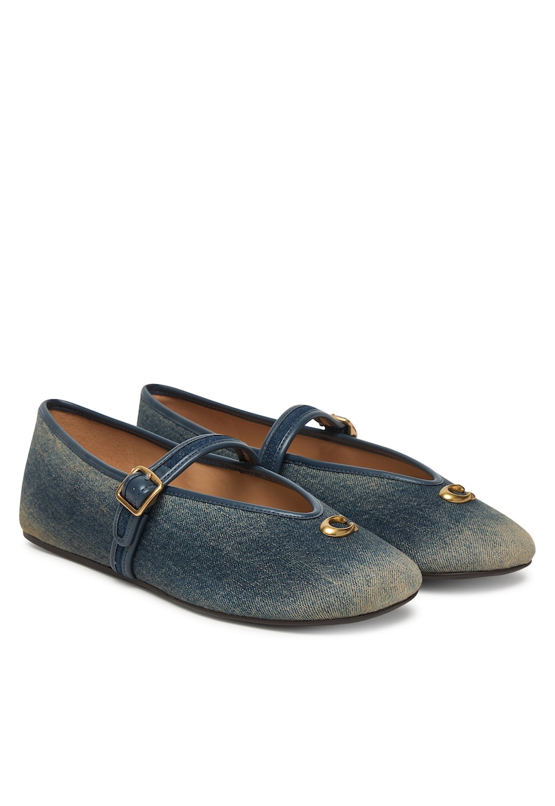 Balerini CDE51 - Textil - Albastru