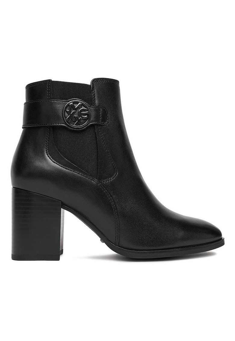 Botine piele naturala - negru