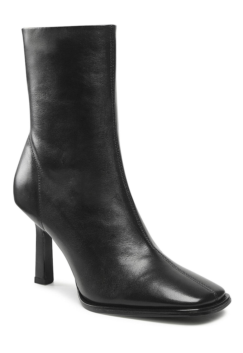 Botine de dama - piele naturala - negru -