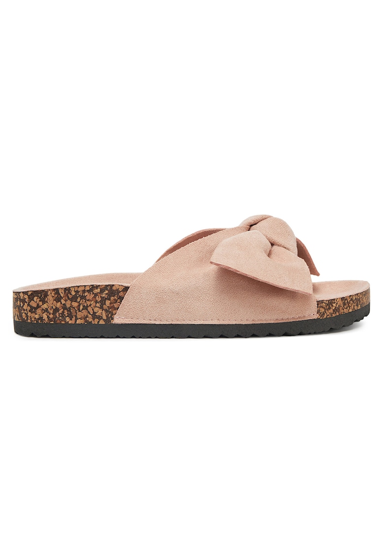 Papuci dama - Roz - Textil
