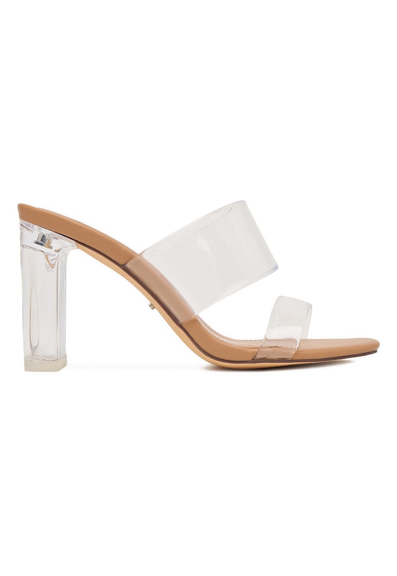 Pantofi dama - toc clasic - incolor - plastic