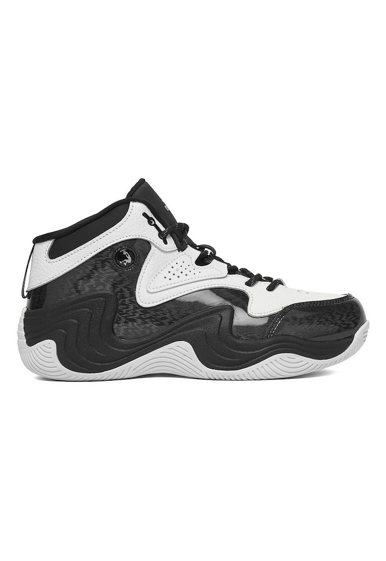 Pantofi sport copii - piele naturala - alb/negru