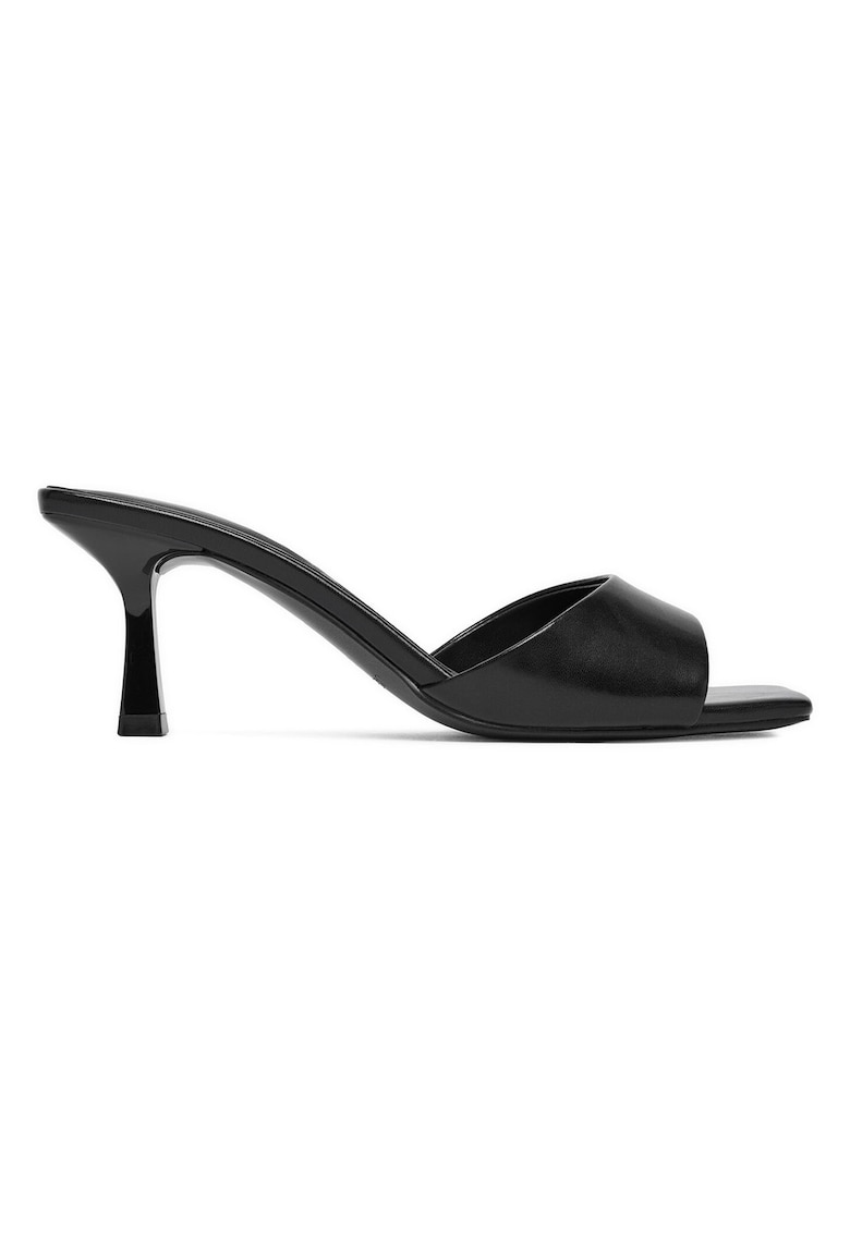 Pantofi dama - material sintetic - negru