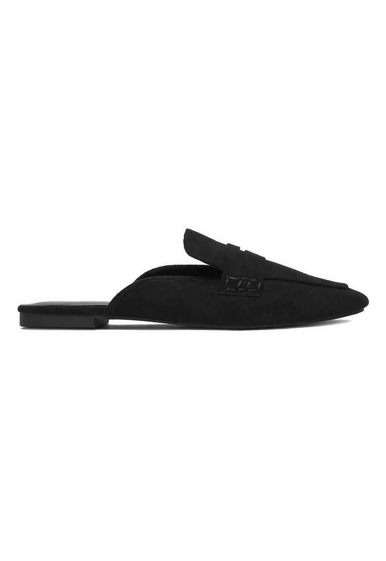 Papuci dama - textil - negru - confortabili