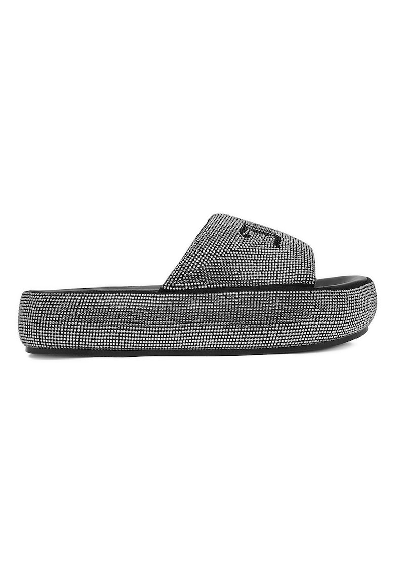Slapi de dama - tesatura - negru - 39 EU -