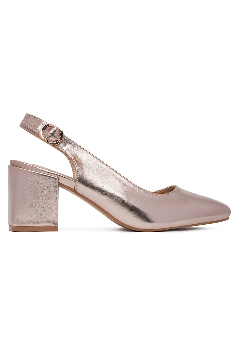 Pantofi dama - piele ecologica - auriu