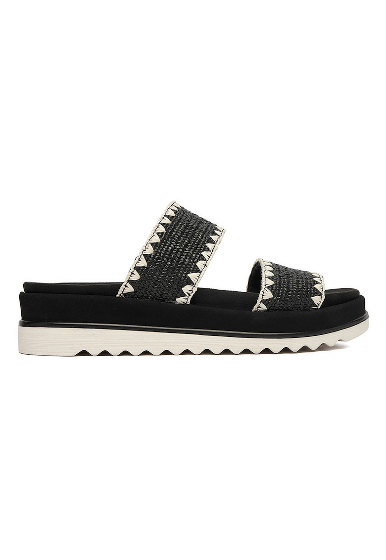 Papuci dama - textil - negru
