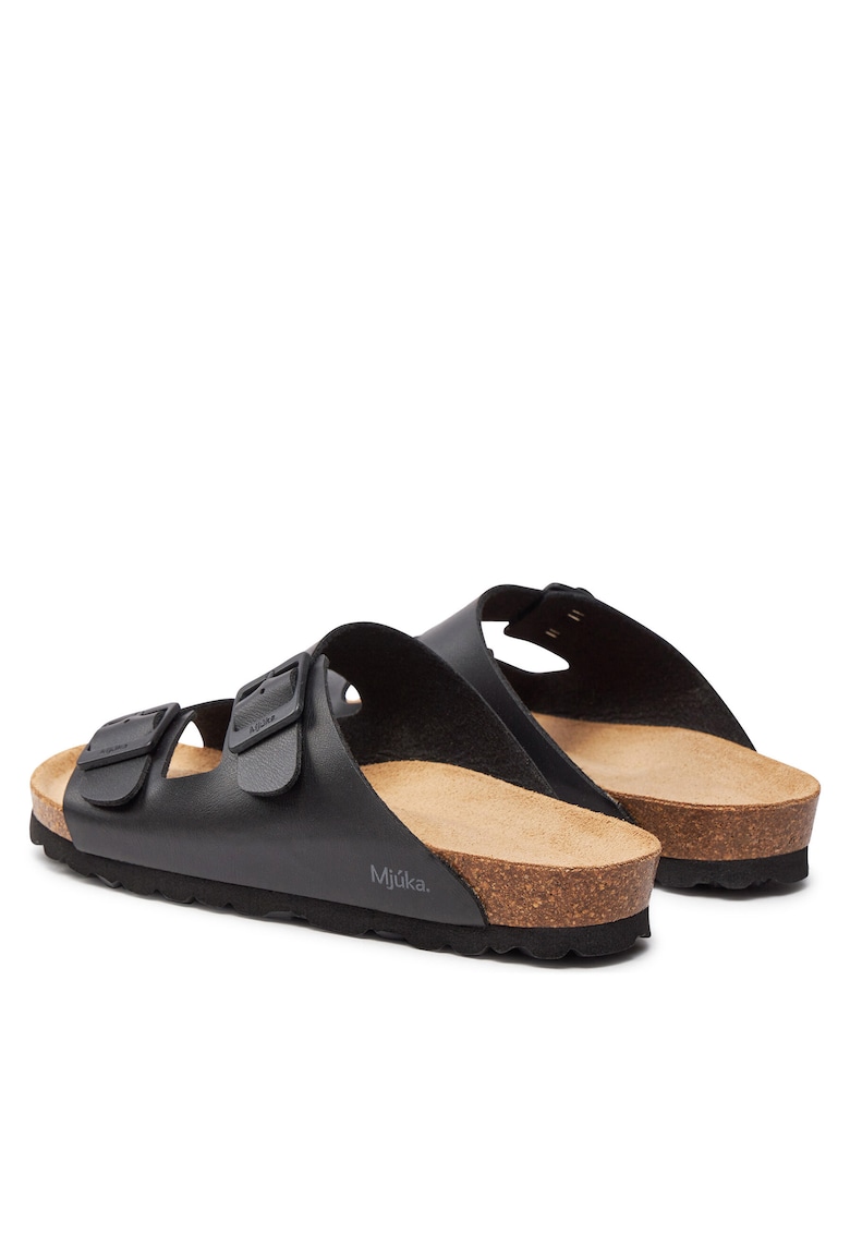Papuci de dama - moale - plastic - negru -