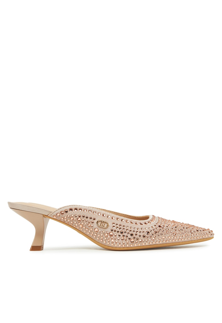 Pantofi dama - piele naturala - roz - toc clasic