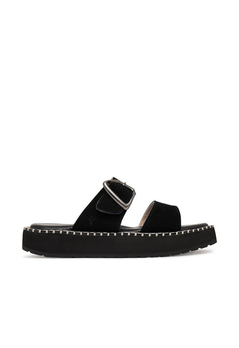 Papuci dama - W13267 - piele naturala - negru