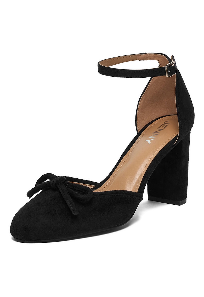 Pantofi dama - clasic - negru - textil