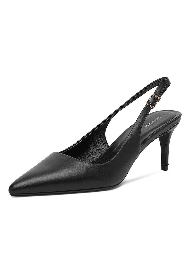 Pantofi dama - piele naturala - toc stiletto - negru
