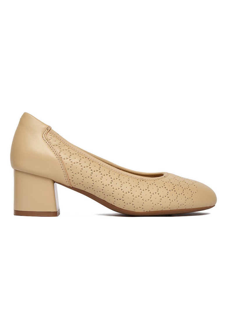 Pantofi dama - din piele naturala - culoare bej