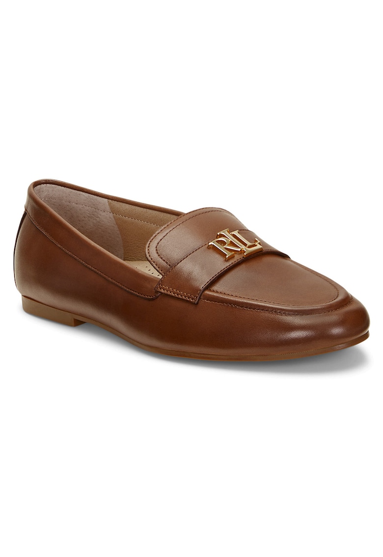 Mocasini dama - piele naturala - maro -