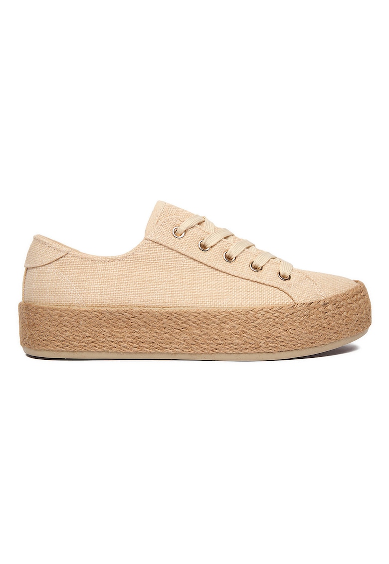 Espadrile dama - tesatura - bej - de vara
