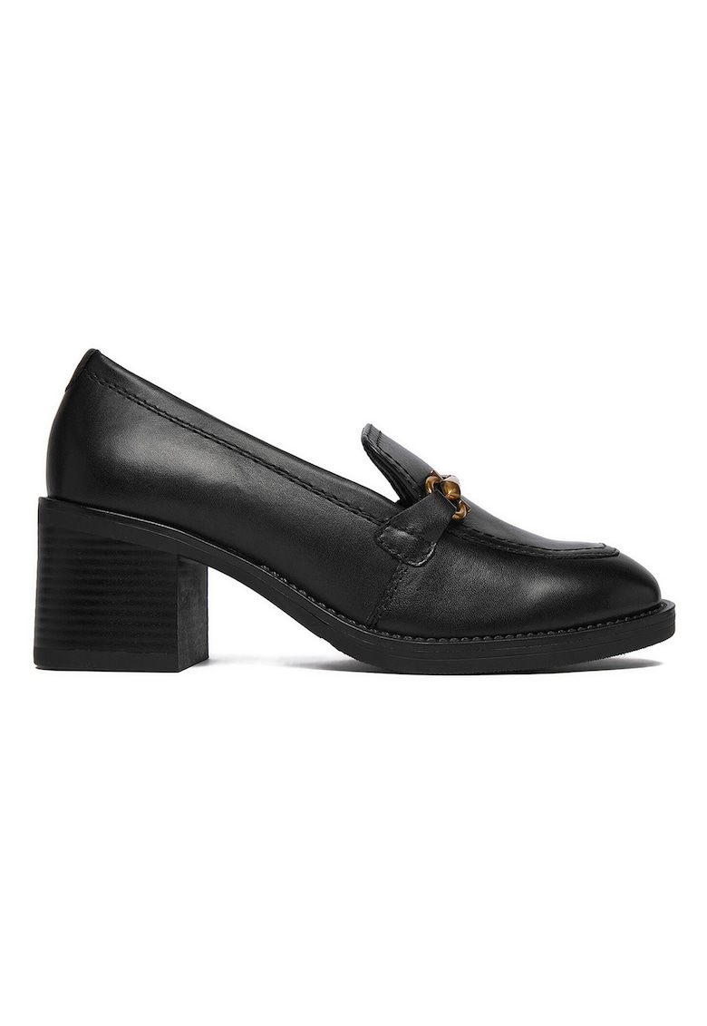 Mocasini dama - piele naturala - design clasic - negru