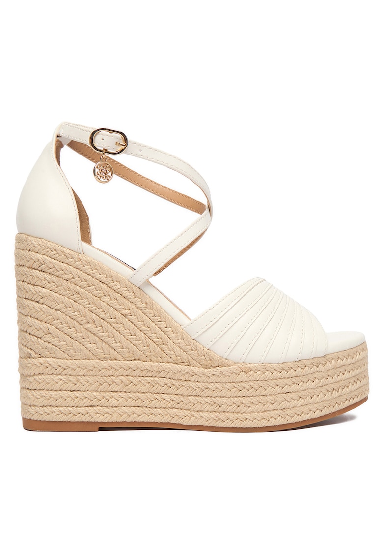 Sandale dama - alb - textil