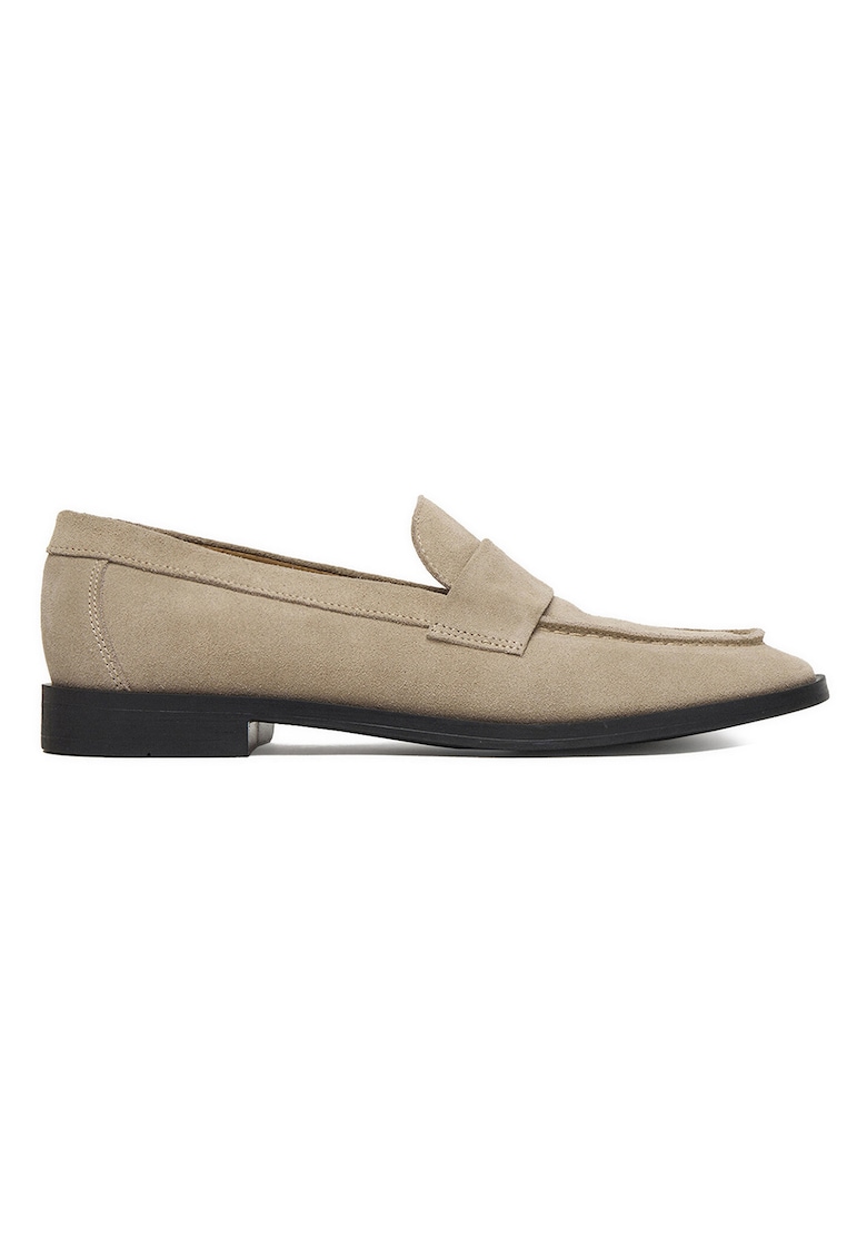 Mocasini de dama - piele naturala - bej