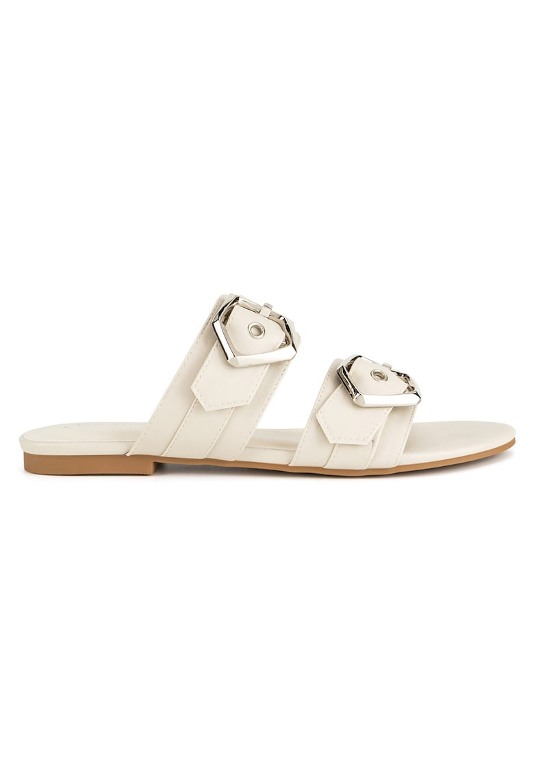 Papuci dama - bej - material sintetic - design minimalist -