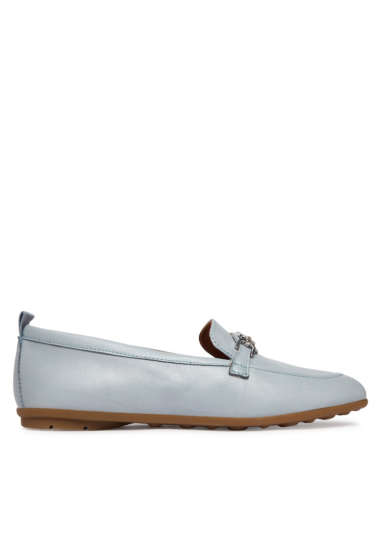 Mocasini dama - piele naturala - albastru