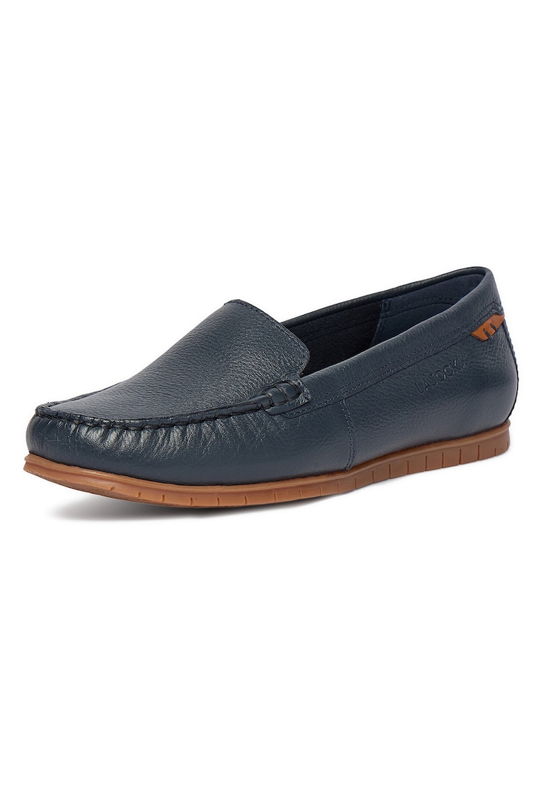 Mocasini dama - material piele naturala - albastru