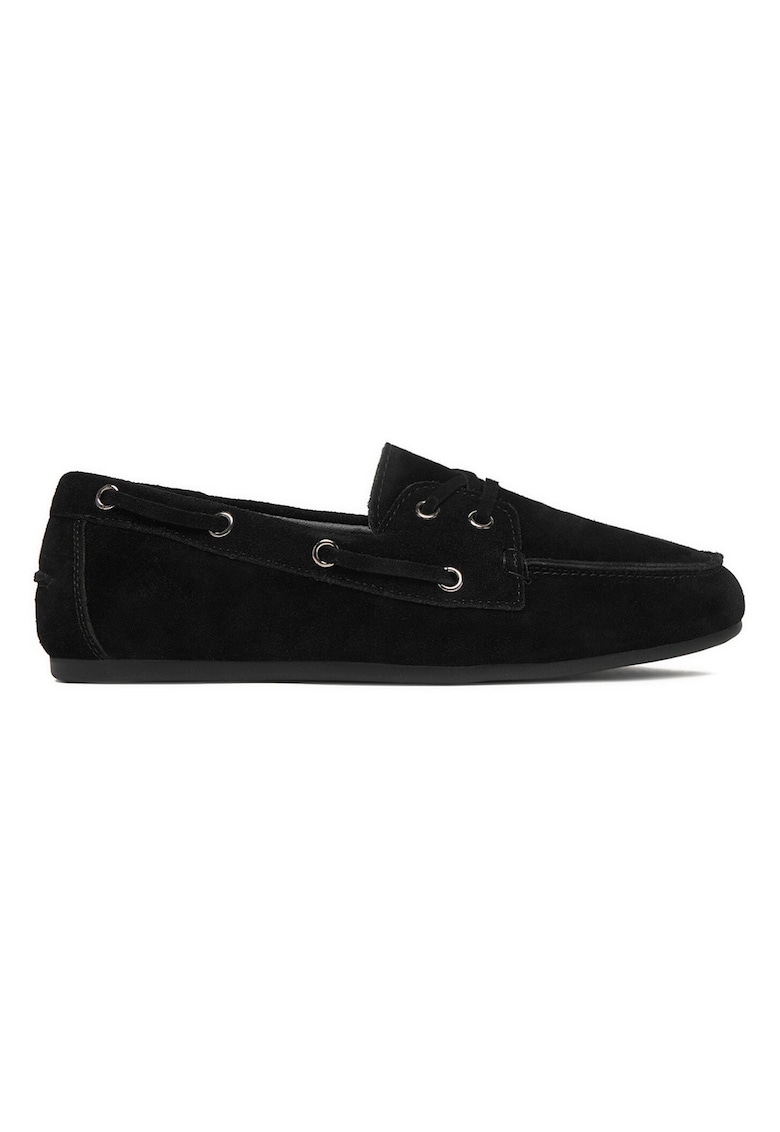 Mocasini dama - de piele naturala - negru