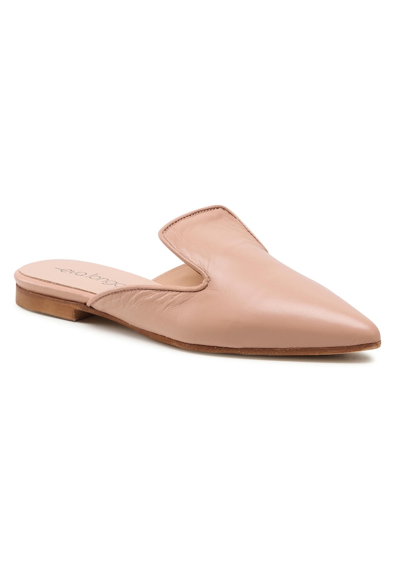 Papuci dama - piele naturala - roz