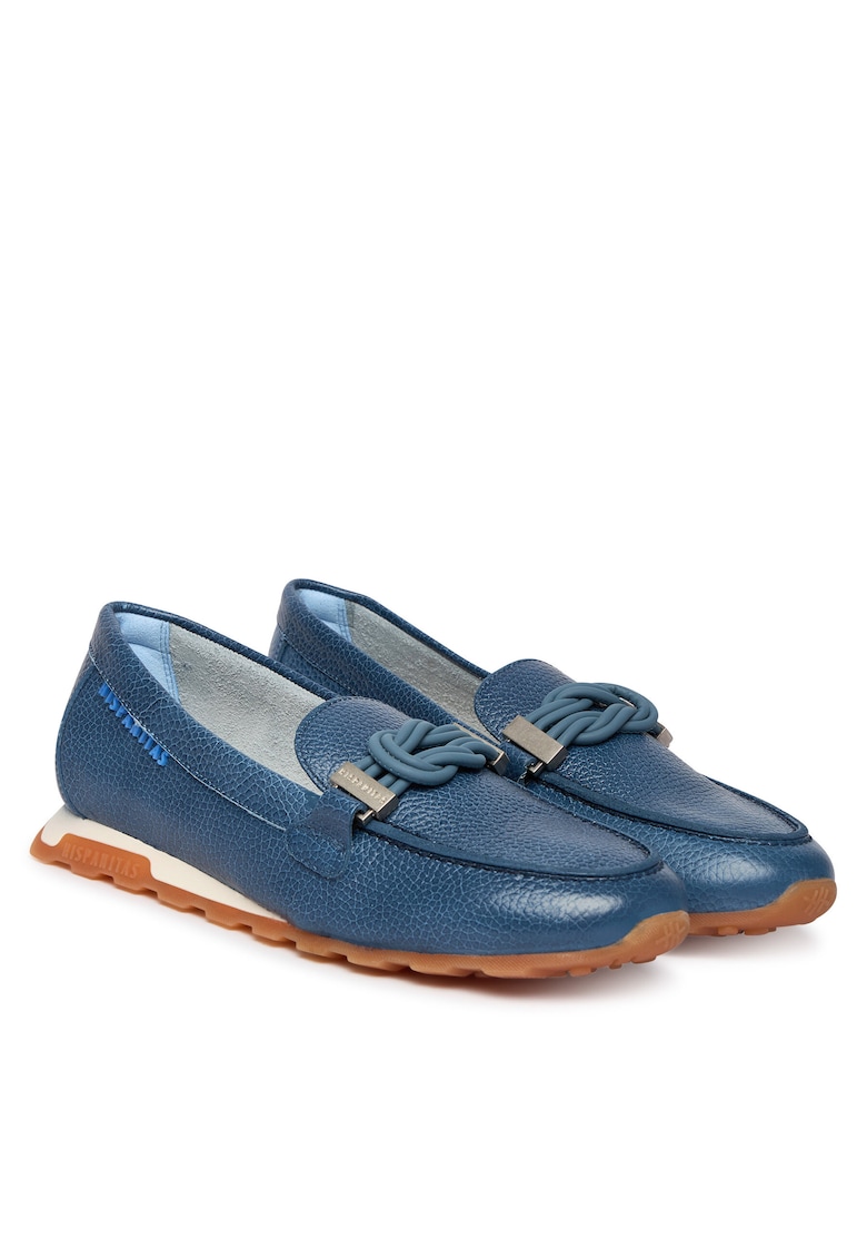 Mocasini dama - piele naturala - culoare albastru