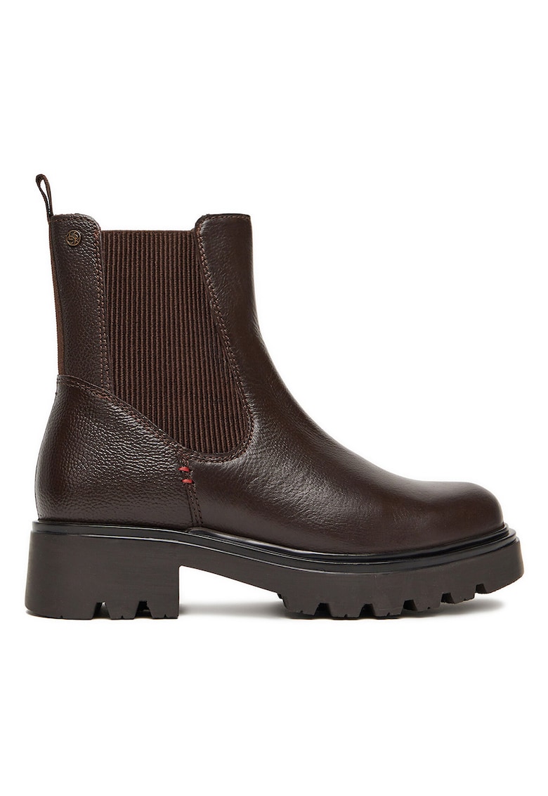 Botine de dama - piele naturala - maro -