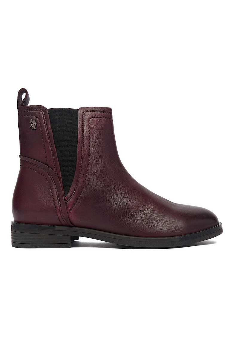 Botine dama - piele naturala - rosu - Rosu
