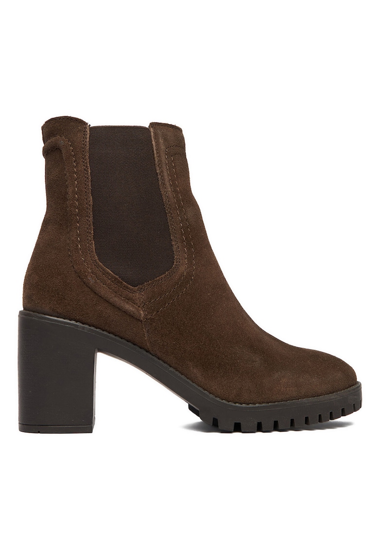 Botine dama - piele naturala - clasic - maro -