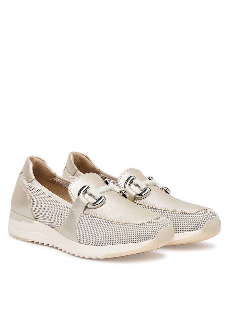 Pantofi dama - piele naturala - argintiu