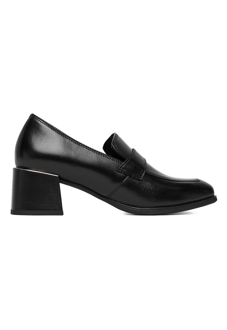 Pantofi dama - piele naturala - negru -