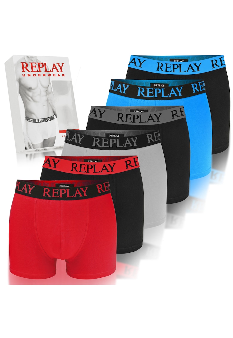 Set de boxeri din bumbac - 6 perechi - Multicolor