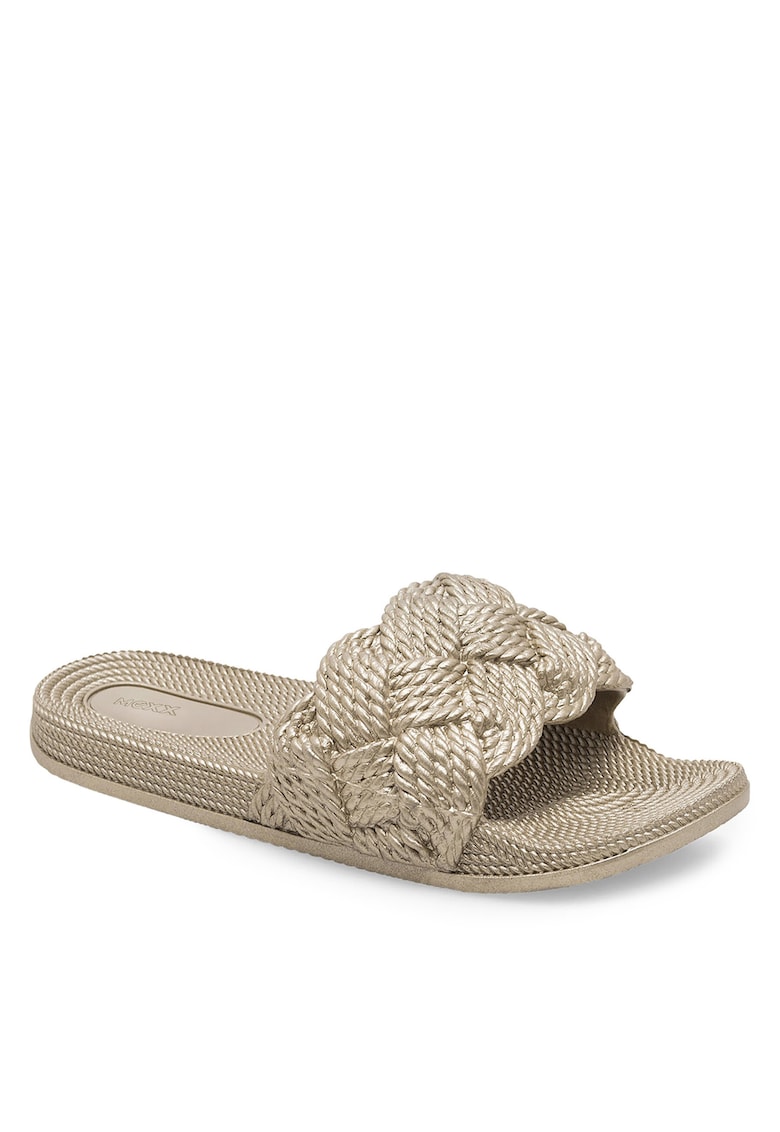 Papuci dama - sintetic - auriu - design modern