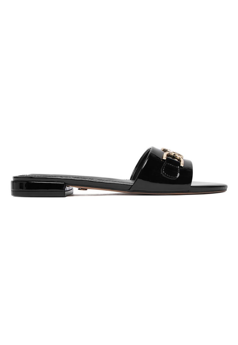 Papuci dama - sintetic - negru - design modern