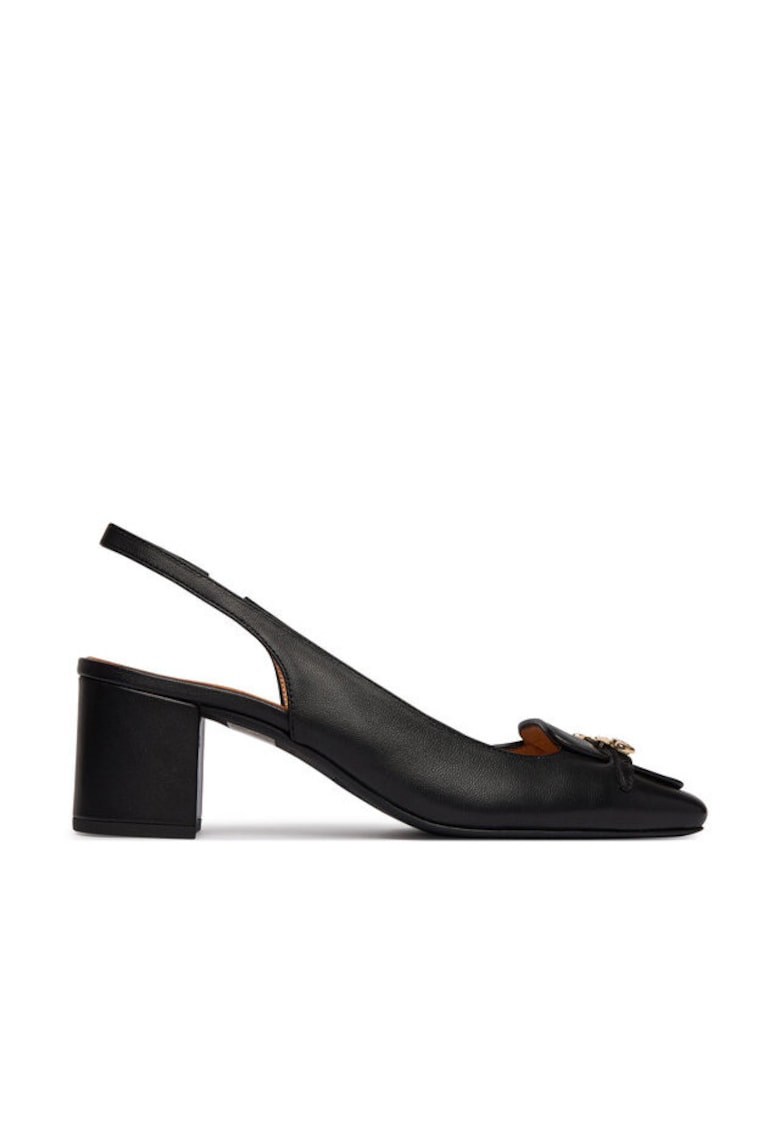 Pantofi dama - piele naturala - negru - sintetic