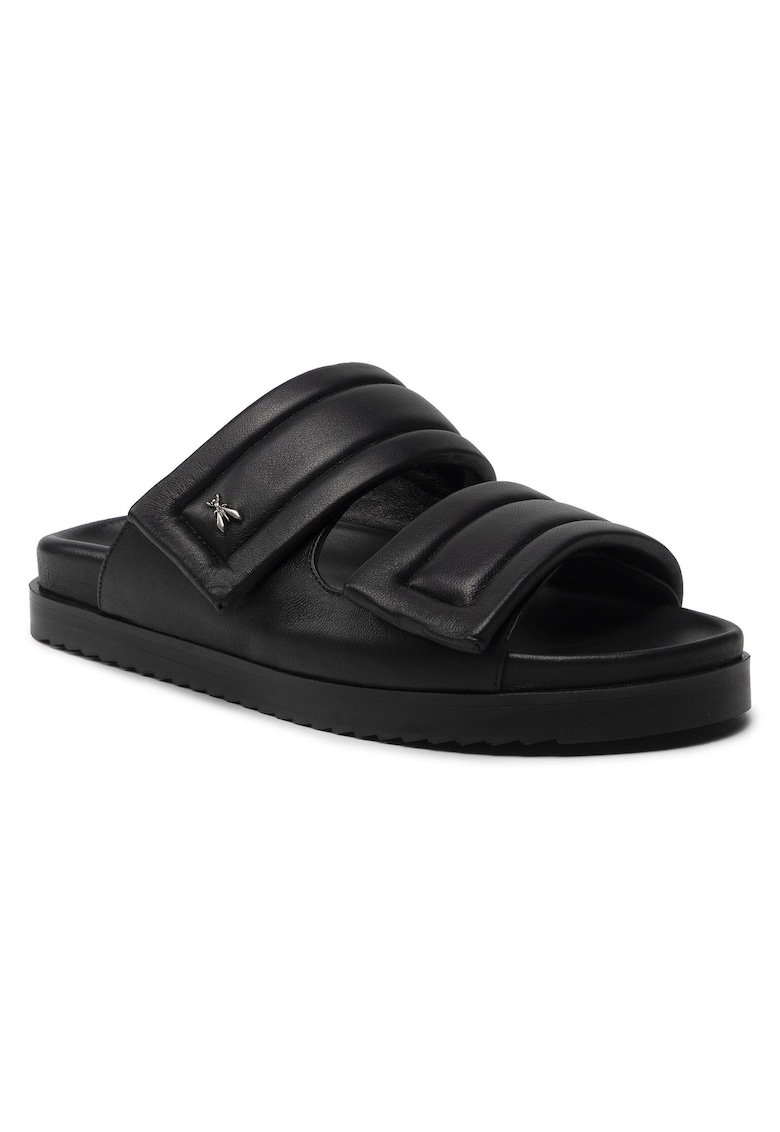 Papuci dama - piele naturala - negru
