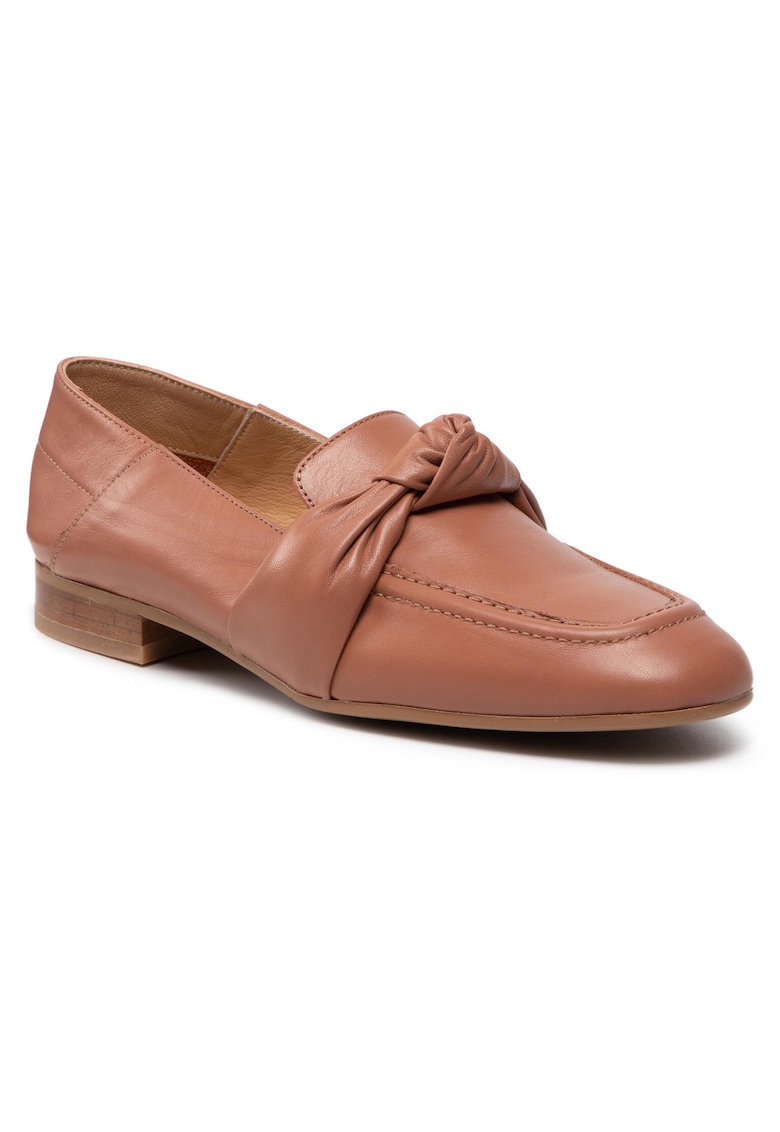 Mocasini de dama - piele naturala - maro