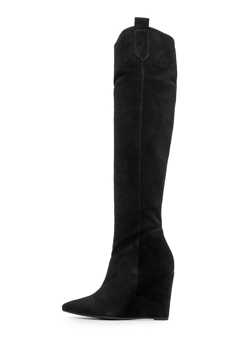 Cizme dama - piele naturala - negru -