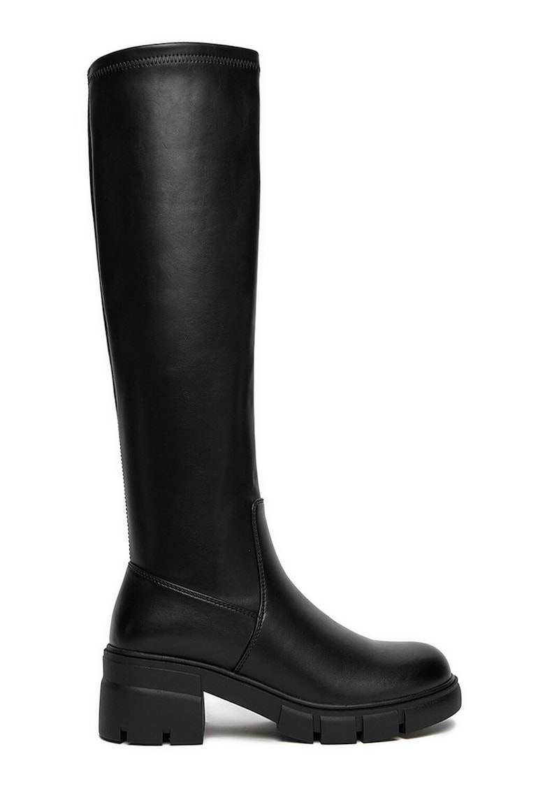 Cizme dama - piele ecologica - negru - Negru