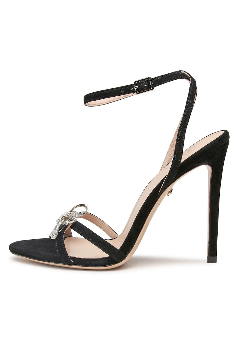 Sandale dama - piele naturala - negru -