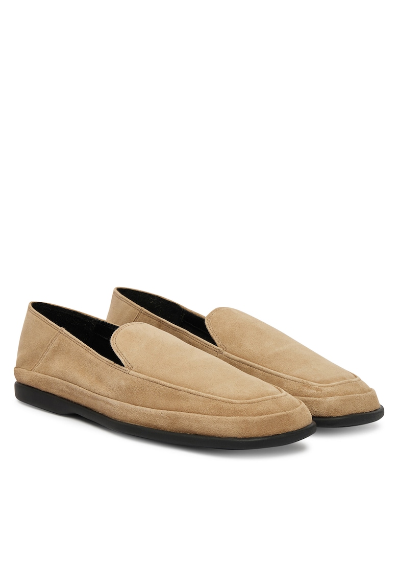 Mocasini dama - de piele naturala - bej