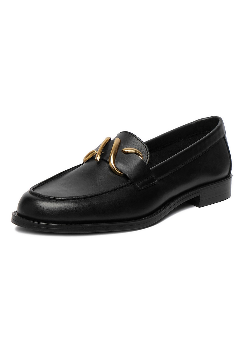 Mocasini de dama - piele naturala - negru